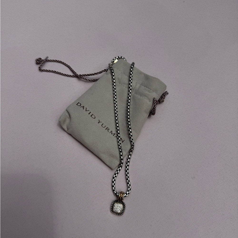 David Yurman Two-Tone Pendant Necklace